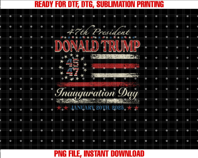 President Donald Trump Inauguration Day 2025 US Flag T-shirt