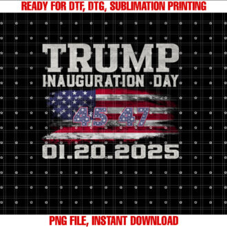 President Donald Trump Inauguration Day 2025 USA Flag T-shirt