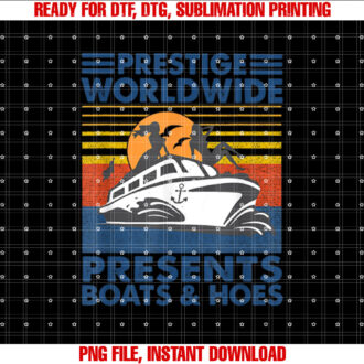 Prestige Worldwide Presents Boats And Hoes Funny Party Boat T-shirt