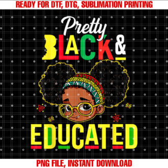Pretty Educated African American History Girls T-shirt
