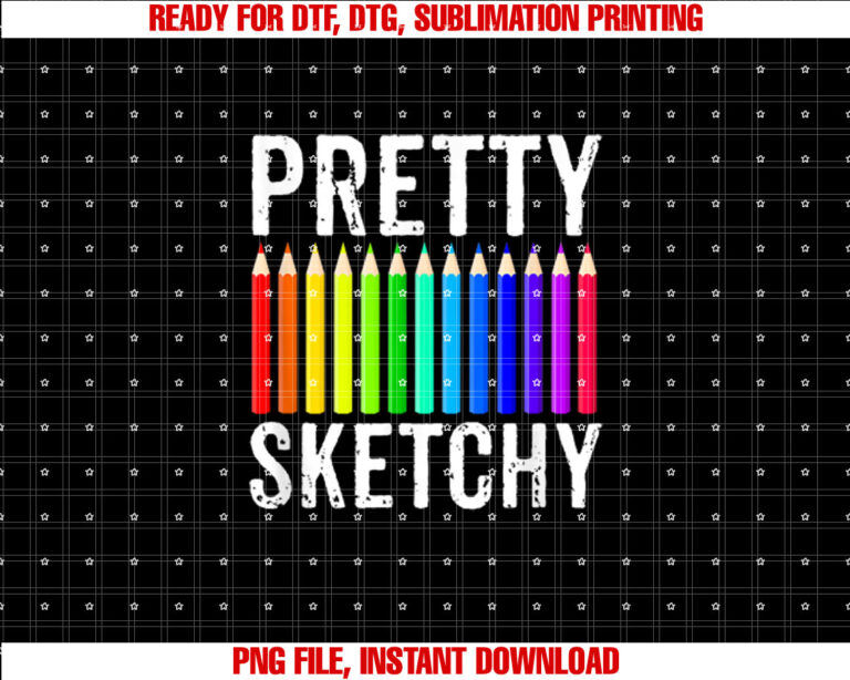 Pretty Sketchy Fun Art Lover Colored Pencils Artists Gift T-shirt