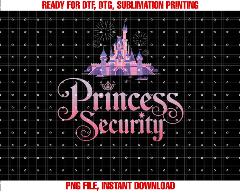 Princess Security Costume Cute Princess Girls Birthday T-shirt