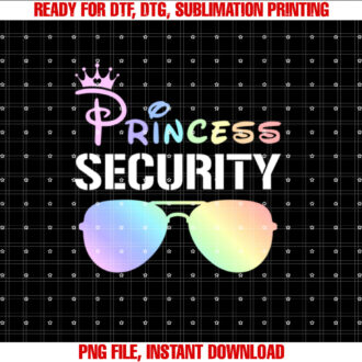 Princess Security Crown Squad Sunglasses Birthday Souvenir T-shirt