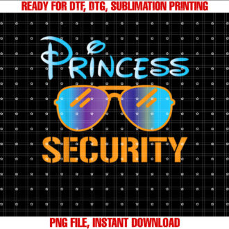 Princess Security Funny Birthday Halloween Party design T-shirt