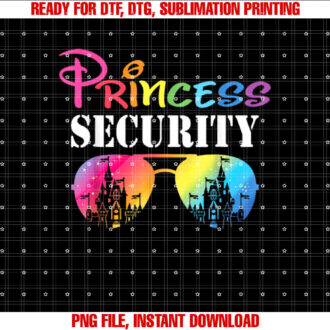 Princess Security Mom Dad Family Birthday Halloween Funny T-shirt