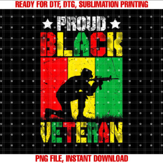 Proud Veteran Melanin African American History Month T-shirt