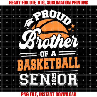 Proud Brother Of A Basketball Senior 2025 Graduate T-shirt