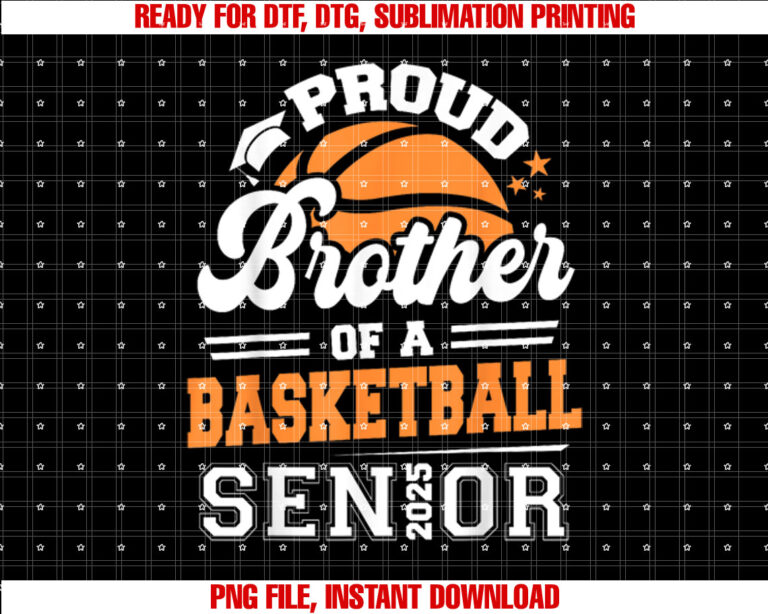Proud Brother Of A Basketball Senior 2025 Graduate T-shirt