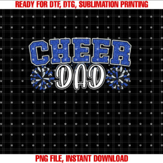 Proud Cheer Dad My Favorite Cheerleader Calls Me Dad Blue T-shirt