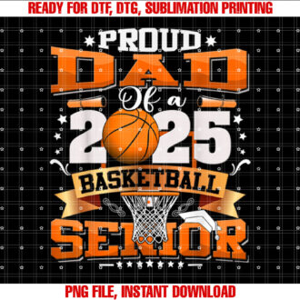 Proud Dad Of A 2025 Senior Basketball Graduate Grad 2025 T-shirt