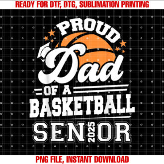 Proud Dad Of A 2025 Senior Basketball Graduation T-shirt