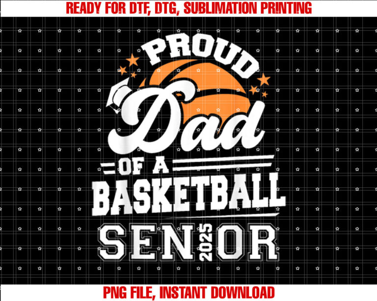 Proud Dad Of A 2025 Senior Basketball Graduation T-shirt