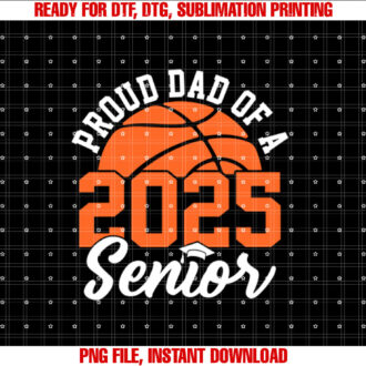 Proud Dad Of A 2025 Senior Graduate Basketball T-shirt