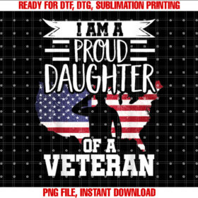 Proud Daughter Veteran Nothing Scares Patriotic Veterans Day T-shirt