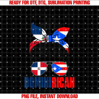 Proud Dominirican Girl Puerto Rico Dominican Republic Flag T-shirt