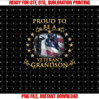 Proud Grandson of a Veteran Thank you Veterans Day T-shirt