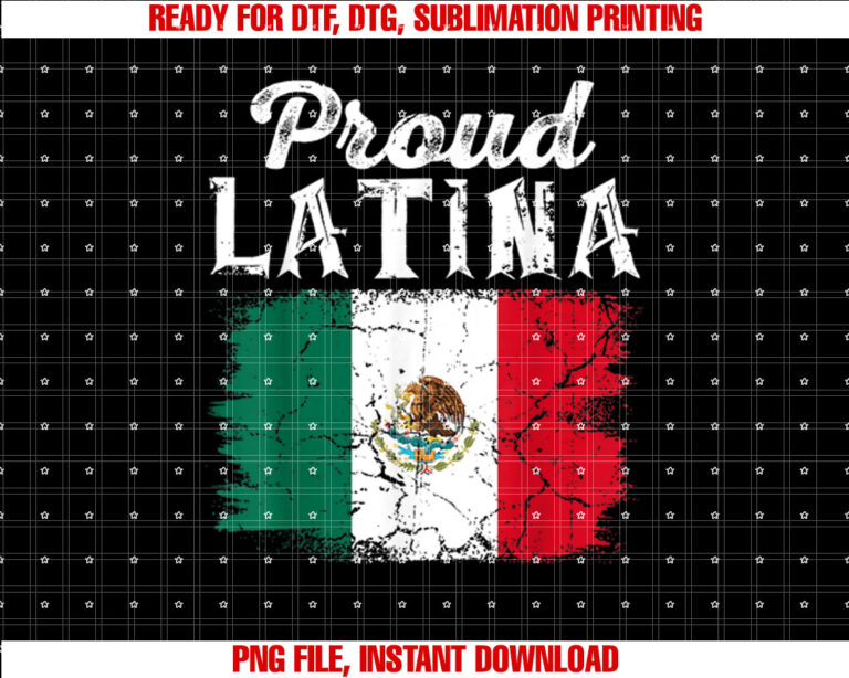 Proud Latina Mexico Hispanic Heritage Month Mexican Flag T-shirt
