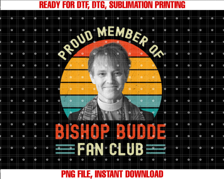 Proud Member Of Bishop Budde Fan Club Vintage US Flag T-shirt