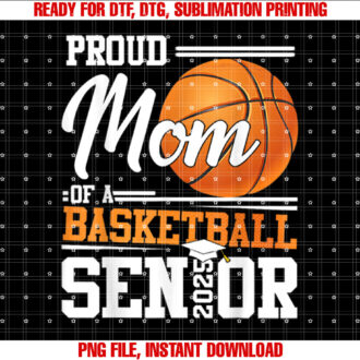 Proud Mom Of A 2025 Senior Graduate Basketball T-shirt