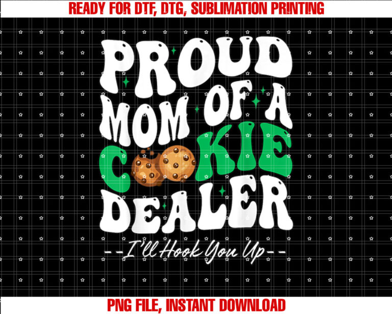Proud Mom Of A Cookie Dealer Scout Troop Scouting Girls T-shirt