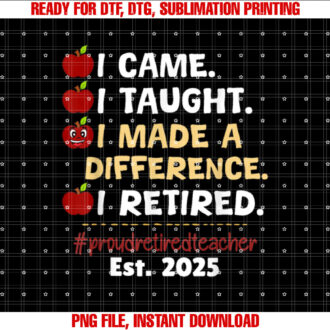 Proud Retired Teacher 2025 Retirement 2025 Teacher Men Women T-shirt