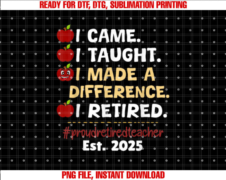 Proud Retired Teacher 2025 Retirement 2025 Teacher Men Women T-shirt