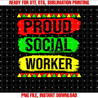 Proud Social Worker History Month Pride African Gifts T-shirt