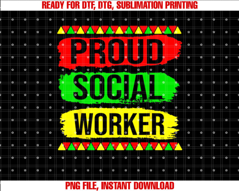 Proud Social Worker History Month Pride African Gifts T-shirt