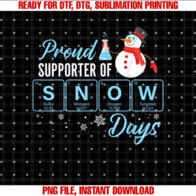 Proud Supporter of Snow Days Chemistry Teacher Christmas T-shirt