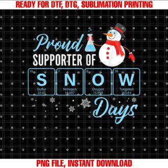 Proud Supporter Of Snow Days Chemistry Teacher Christmas T-shirt