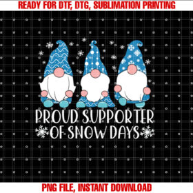 Proud Supporter of Snow Days Christmas Gnome Lovers T-shirt
