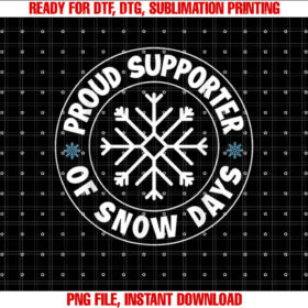 Proud Supporter of Snow Days Funny Christmas Teacher Life T-shirt
