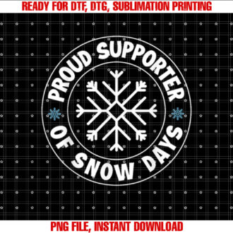 Proud Supporter Of Snow Days Funny Christmas Teacher Life T-shirt