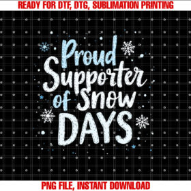 Proud Supporter Snow Days Cozy Winter Vibes Teacher Crew T-shirt