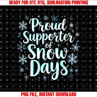 Proud Supporter of Snow Days Funny Xmas Holiday Teacher T-shirt