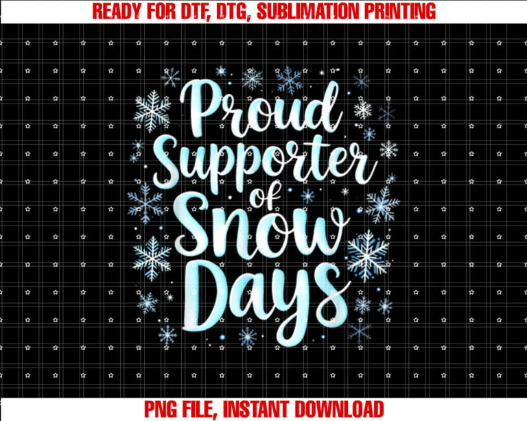 Proud Supporter of Snow Days Funny Xmas Holiday Teacher T-shirt