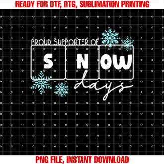 Proud Supporter of Snow Days Funny Xmas Holiday Teachers T-shirt
