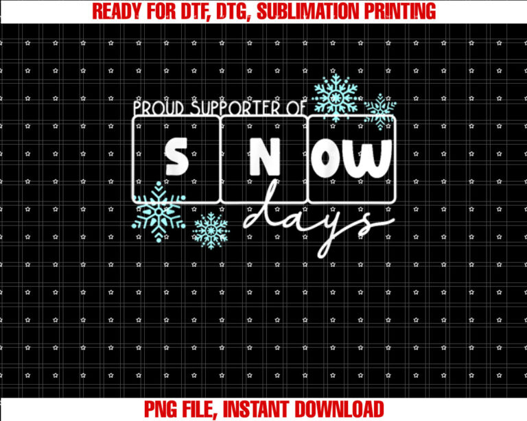 Proud Supporter of Snow Days Funny Xmas Holiday Teachers T-shirt
