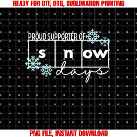 Proud Supporter of Snow Days Teacher Christmas  T-shirt