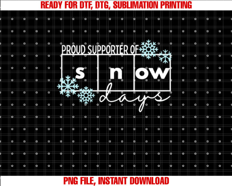 Proud Supporter of Snow Days Teacher Christmas Tee T-shirt
