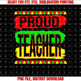 Proud Teacher Cool History Month Pride African Gifts T-shirt