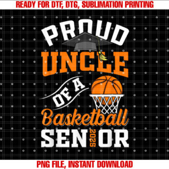 Proud uncle of a basketball Senior class of 2025 graduation T-shirt