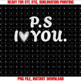 Ps I Love You Day Purple Ps I Love You for Couple T-shirt