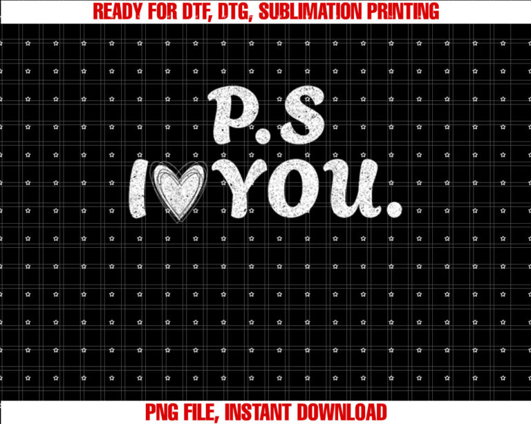Ps I Love You Day Purple Ps I Love You for Couple T-shirt