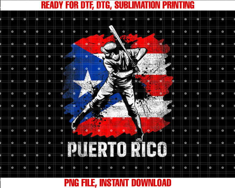 Puerto Rican Baseball Player Puerto Rico Flag Baseball Fans T-shirt