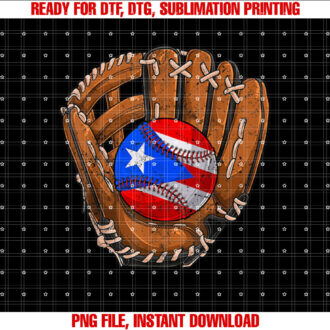 Puerto Rico Flag Baseball Ball Softball Sport Player Lover T-shirt