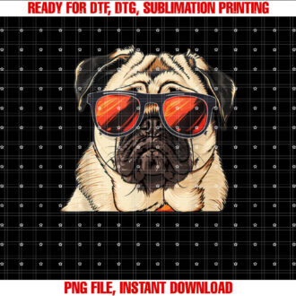 Pug Dog Sunglasses T-shirt