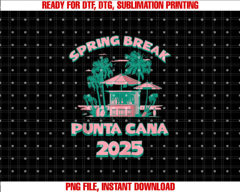 Punta Cana Spring Break 2025 Family Vacation Beach Vintage T-shirt