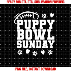Puppy Bowl Sunday Super Football Game Party Dogs Dog Lover T-shirt