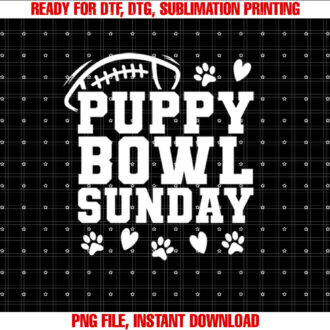 Puppy Bowl Sunday Super Football Game Party Dogs Dog Lover T-shirt